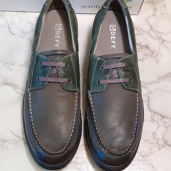 NIB Men's brown Gravity Defyer loafers, size 15 - Picture 2 of 10